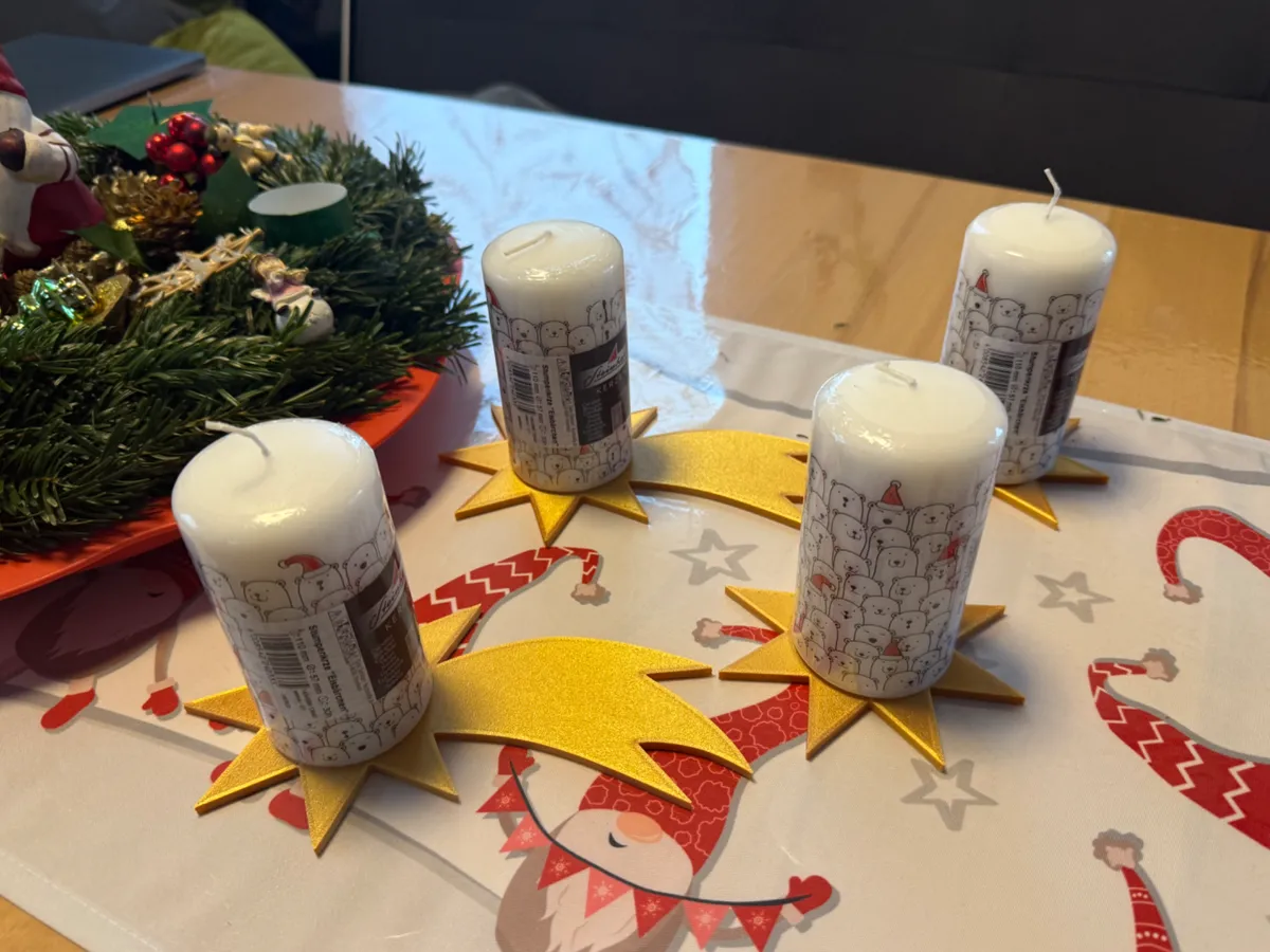 Advent wreath Star Shooting Star Candle holder, photo 3 of 4 - Advent wreath Star Shooting Star Candle holder Household
