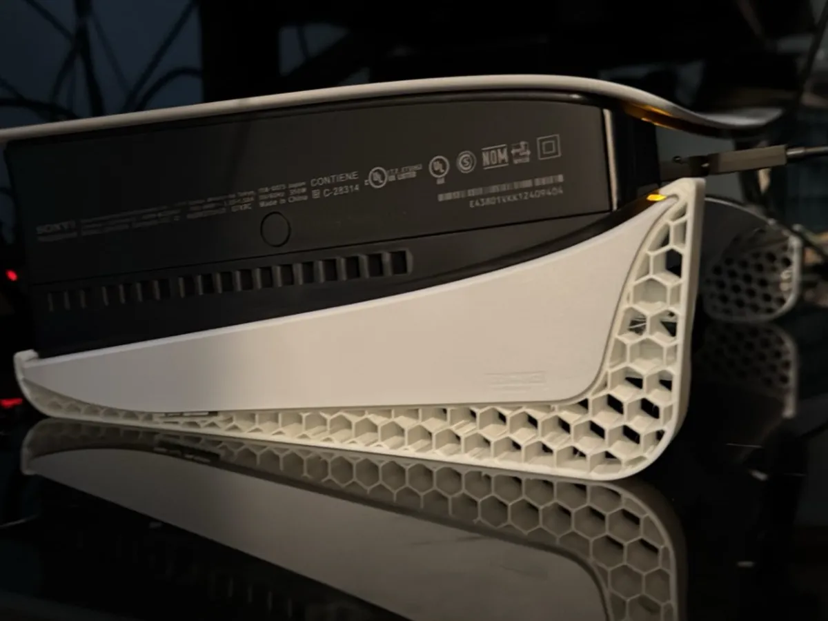 PS5 slim disc honeycomb horizontal stand