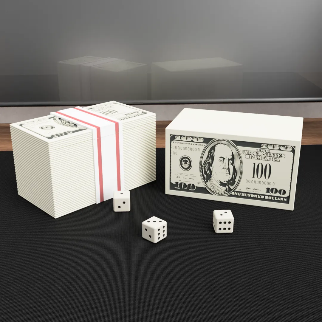 The Cash Stack Commander Deck Box, photo 3 of 3 - The Cash Stack Commander Deck Box Board Games & Tabletop