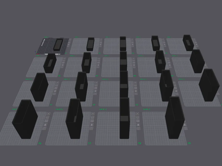 Gridfinity 1x3 Stackable Boxes