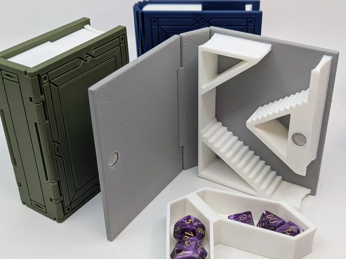 Spell Book Dice Tower, RPG, D&D, MTG, Dice Storage