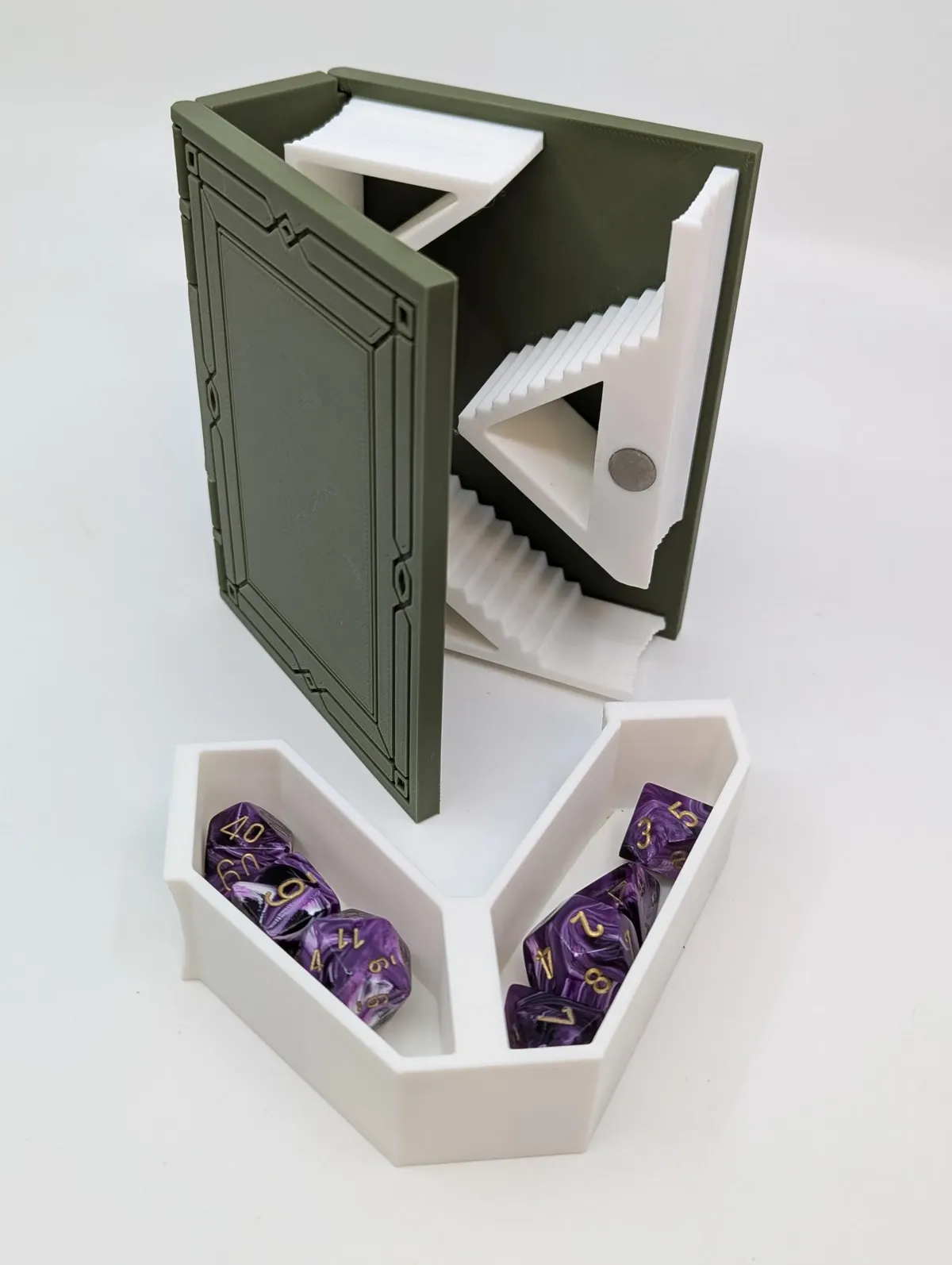 Spell Book Dice Tower, RPG, D&D, MTG, Dice Storage, photo 4 of 4 - Spell Book Dice Tower, RPG, D&D, MTG, Dice Storage Board Games & Tabletop