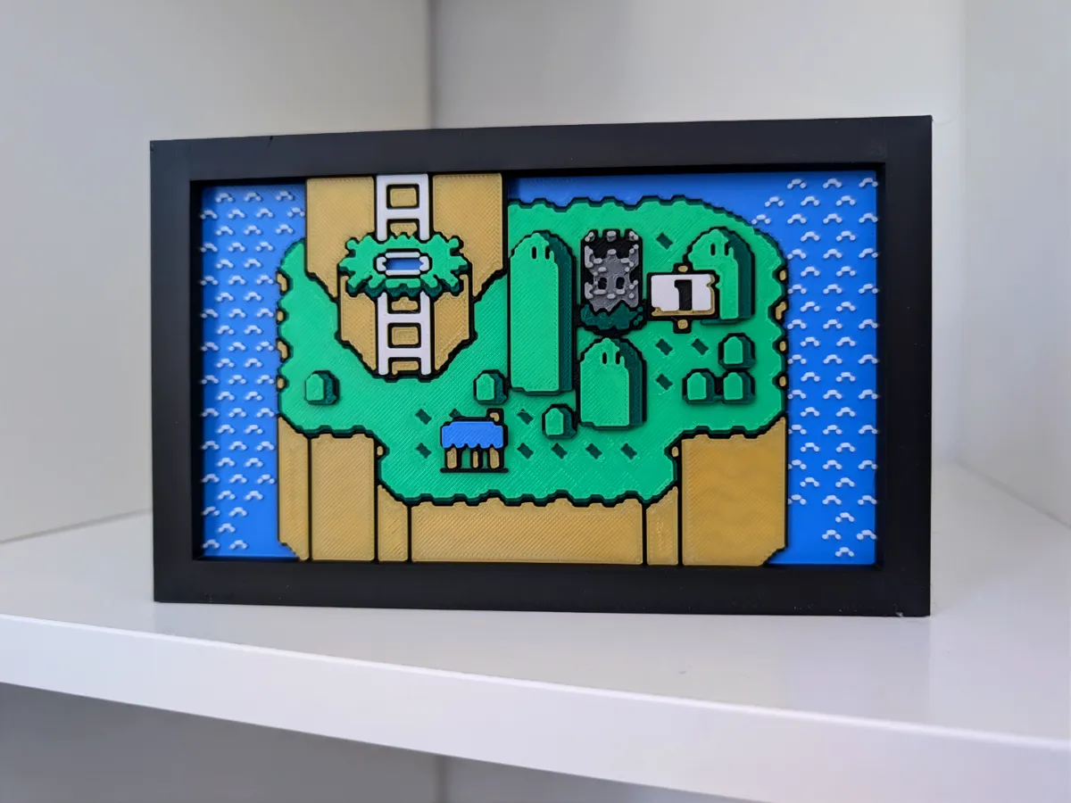 Super Mario World Map - Yoshi's Island Wall Art