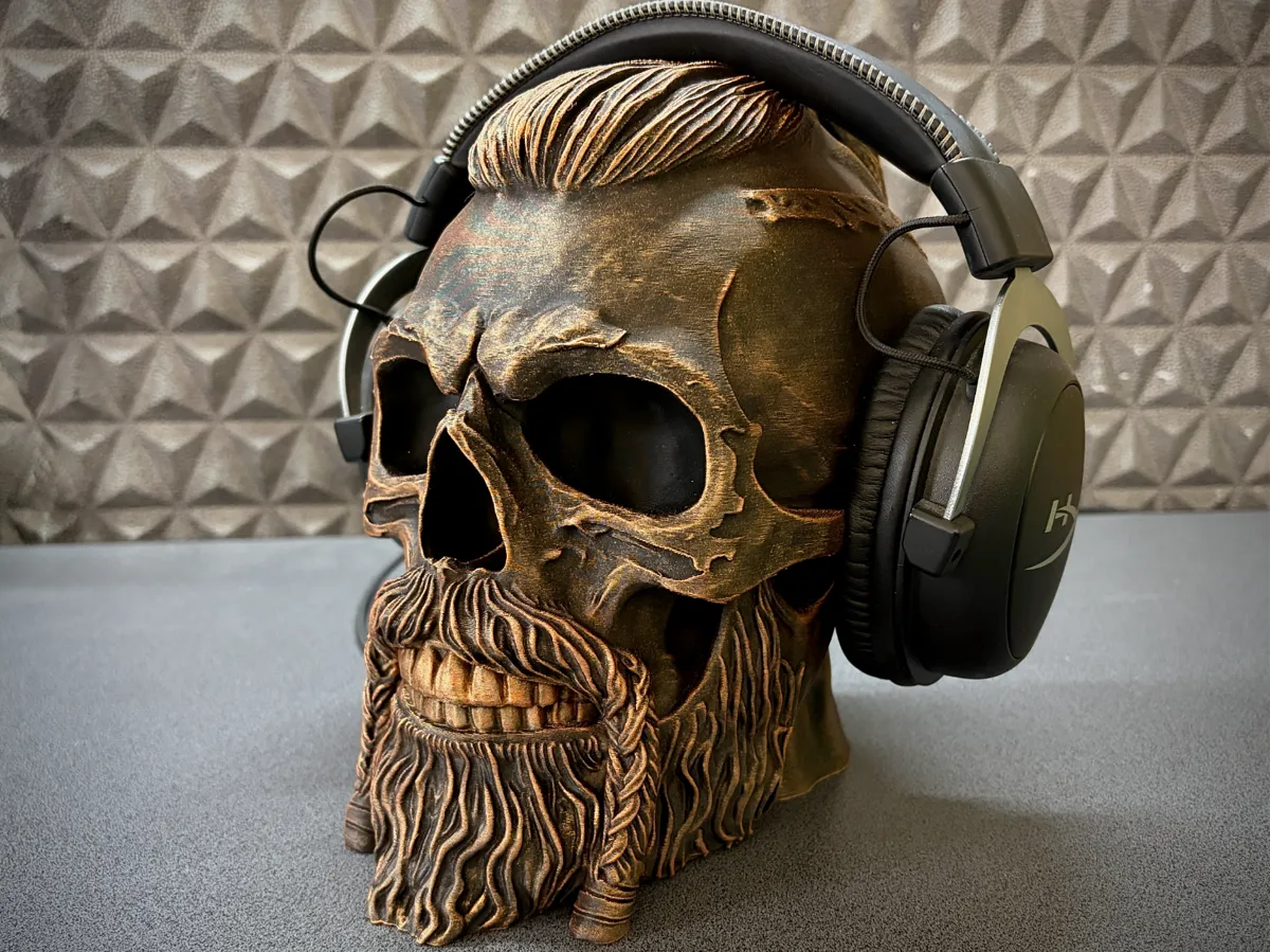 Berserker Viking Skull - Headphone Stand