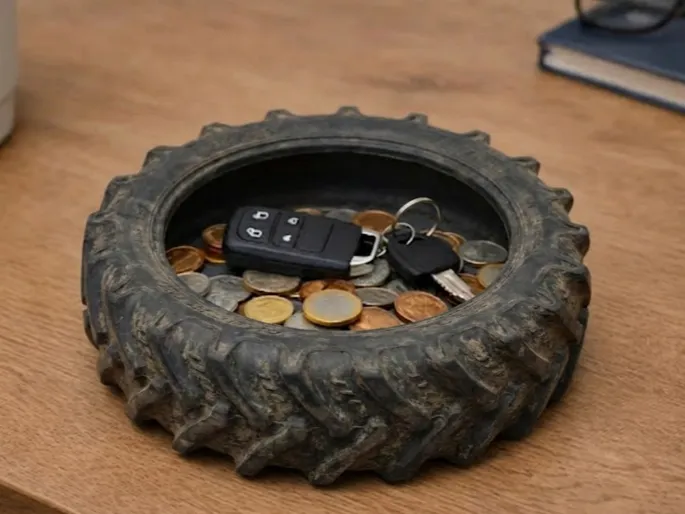 Tractor Tire Catchall Tray | Series #4