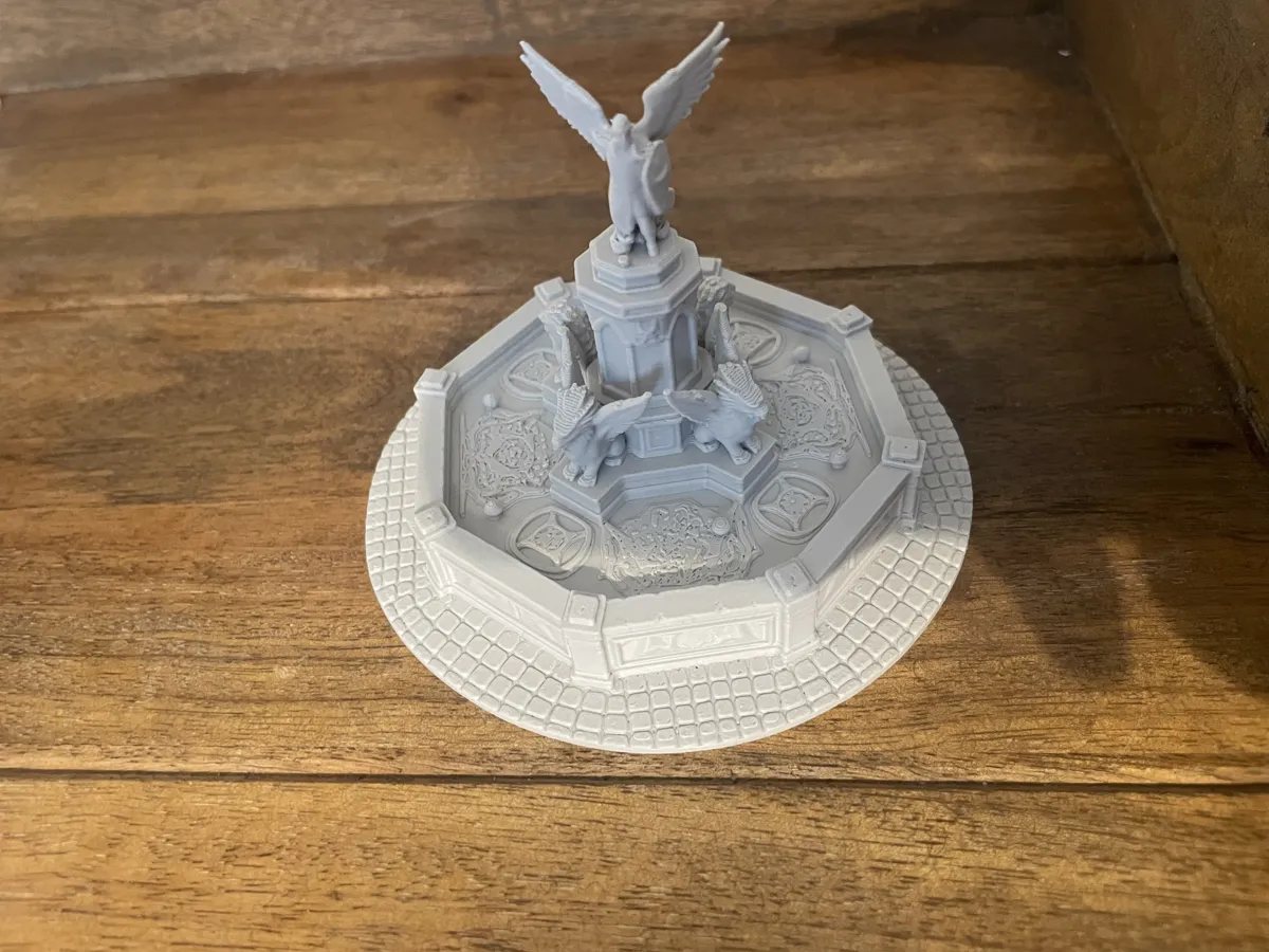 Tabletop Scatter Terrain - Town Fountain, photo 3 of 3 - Tabletop Scatter Terrain - Town Fountain Board Games & Tabletop