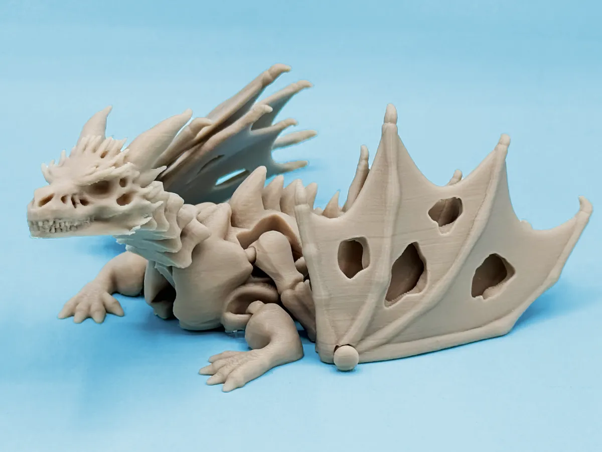 Articulated skeleton dragon