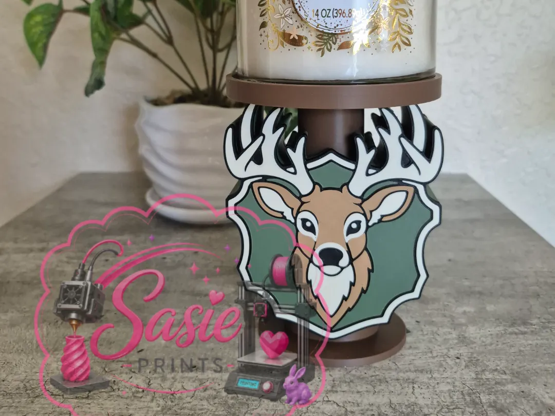 Deer Head Candle/Plant Stand Holder - Face & Character Planters, in stock