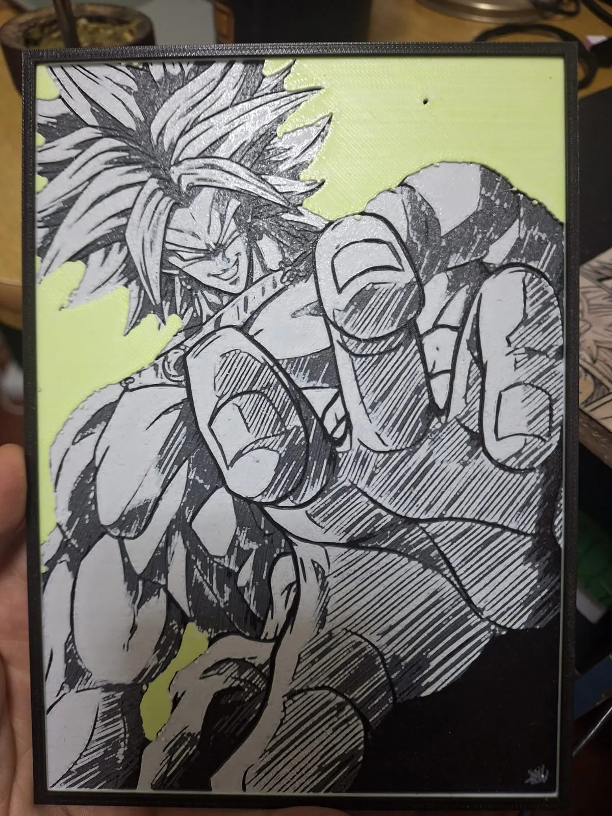 HueForge - Broly Z, photo 2 of 2 - HueForge - Broly Z Generative Art