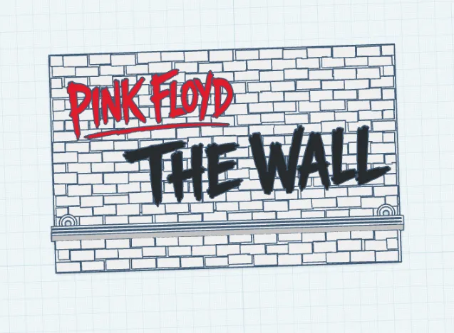 Pink Floyd The Wall Shelf, Rock Music Wall Shelf, photo 4 of 4 - Pink Floyd The Wall Shelf, Rock Music Wall Shelf Storage & Organisation
