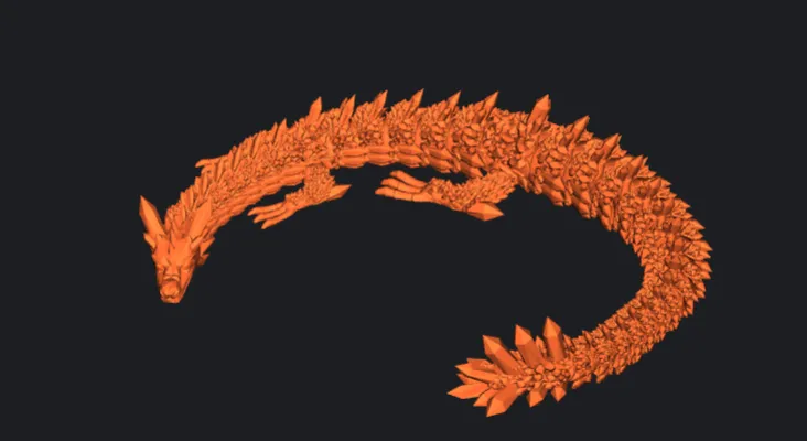 Articulated crystal dragon, photo 2 of 2 - Articulated crystal dragon Education
