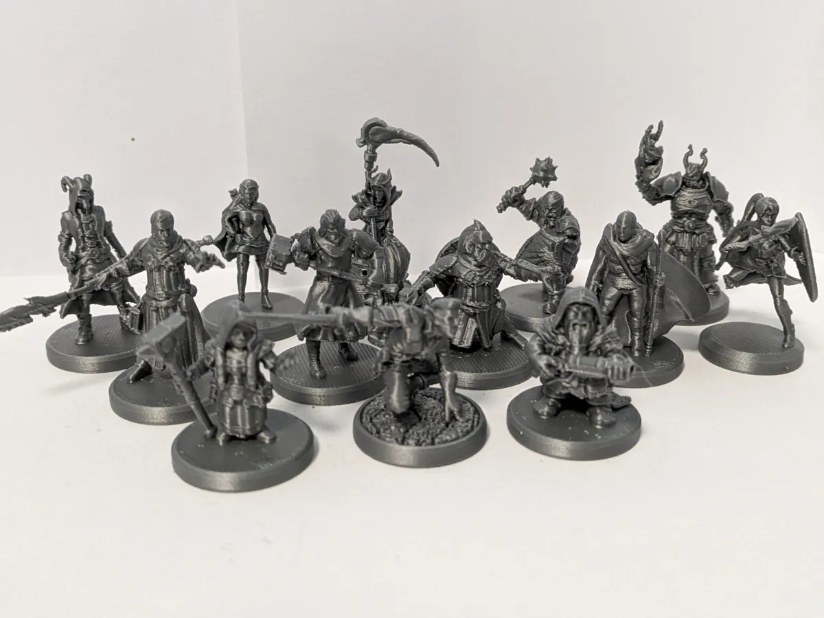 DnD Player Character pack4 miniatures