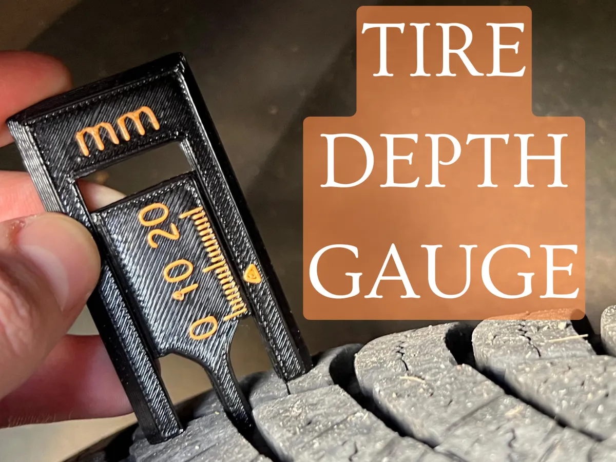 Tire Check Measure Thread Depth Gauge