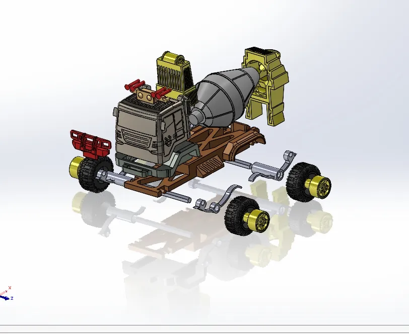 Toy Concrete Mixer Truck, photo 3 of 3 - Toy Cars & Vehicles, Engineering vehicle
