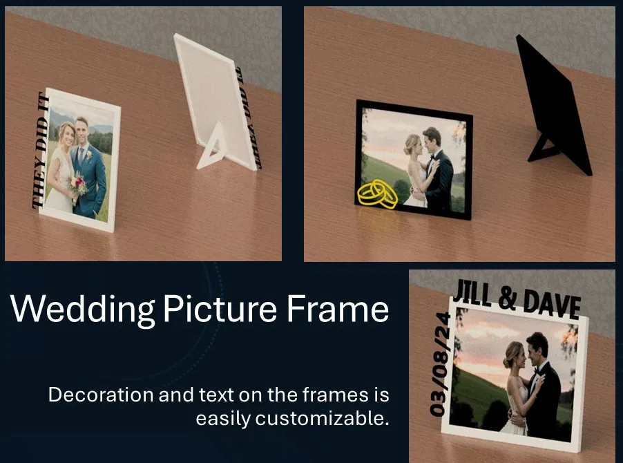 Wedding Picture Frame **Fully Customizable**