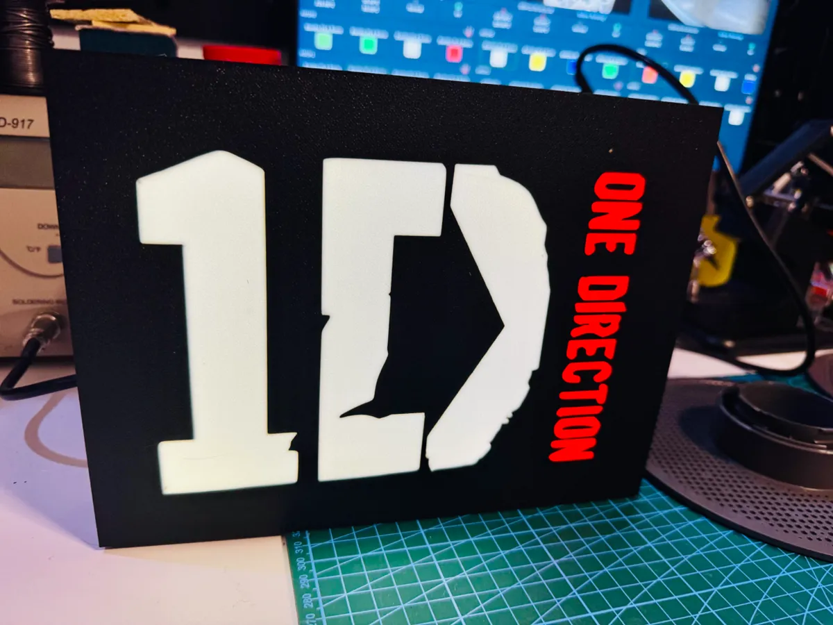 One Direction: Light up 1D Sign