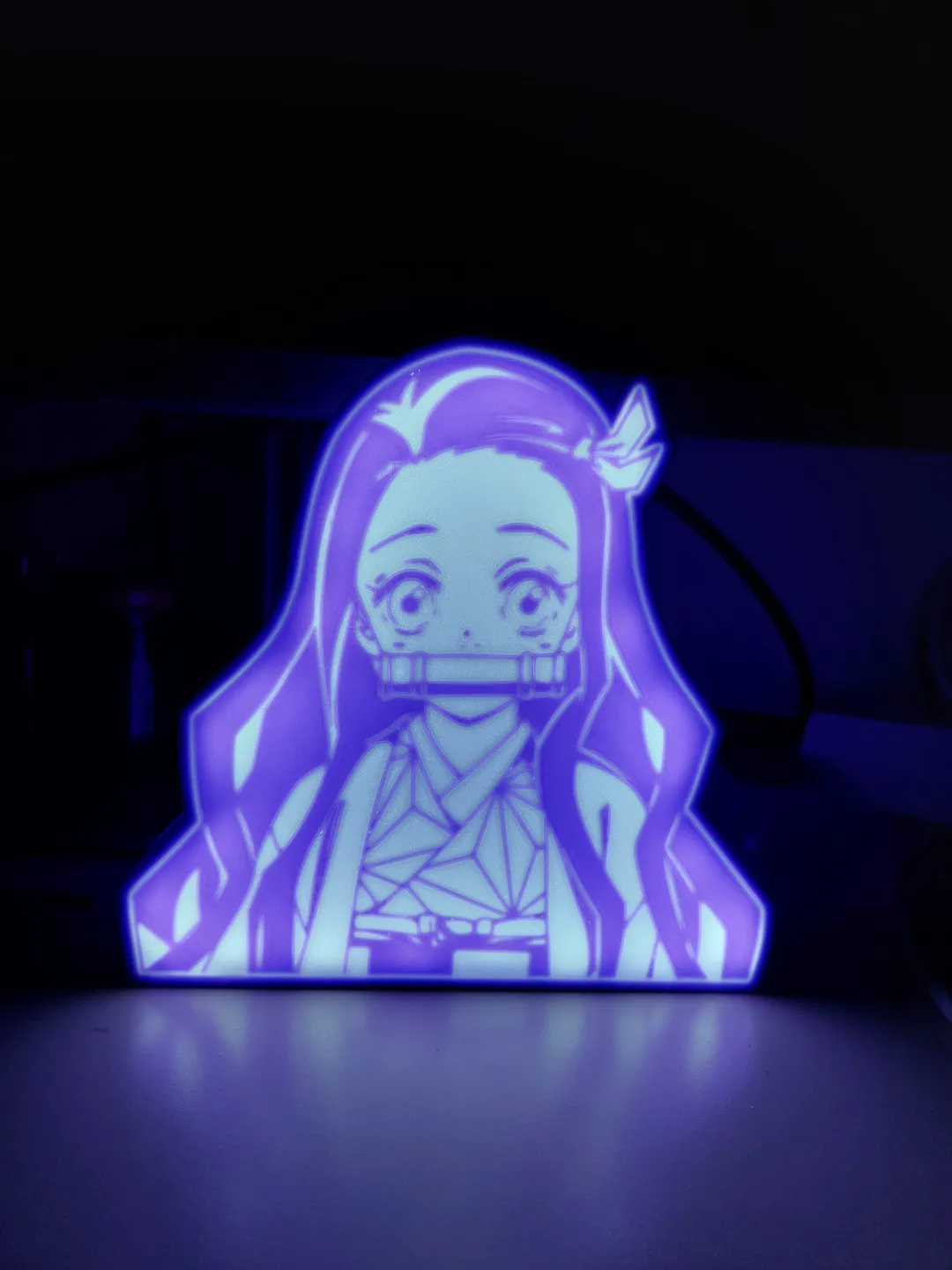 Nezuko Lightbox, photo 4 of 4 - Nezuko Lightbox Lamps & Lighting
