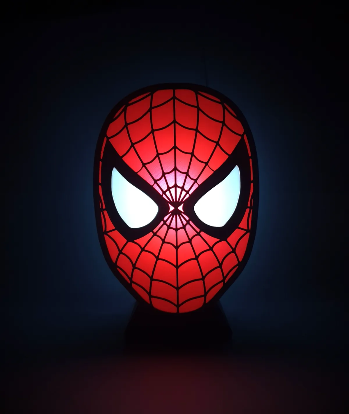 Spiderman Mask Face - small Tealight Lamp !, photo 2 of 4 - Spiderman Mask Face - small Tealight Lamp ! Household