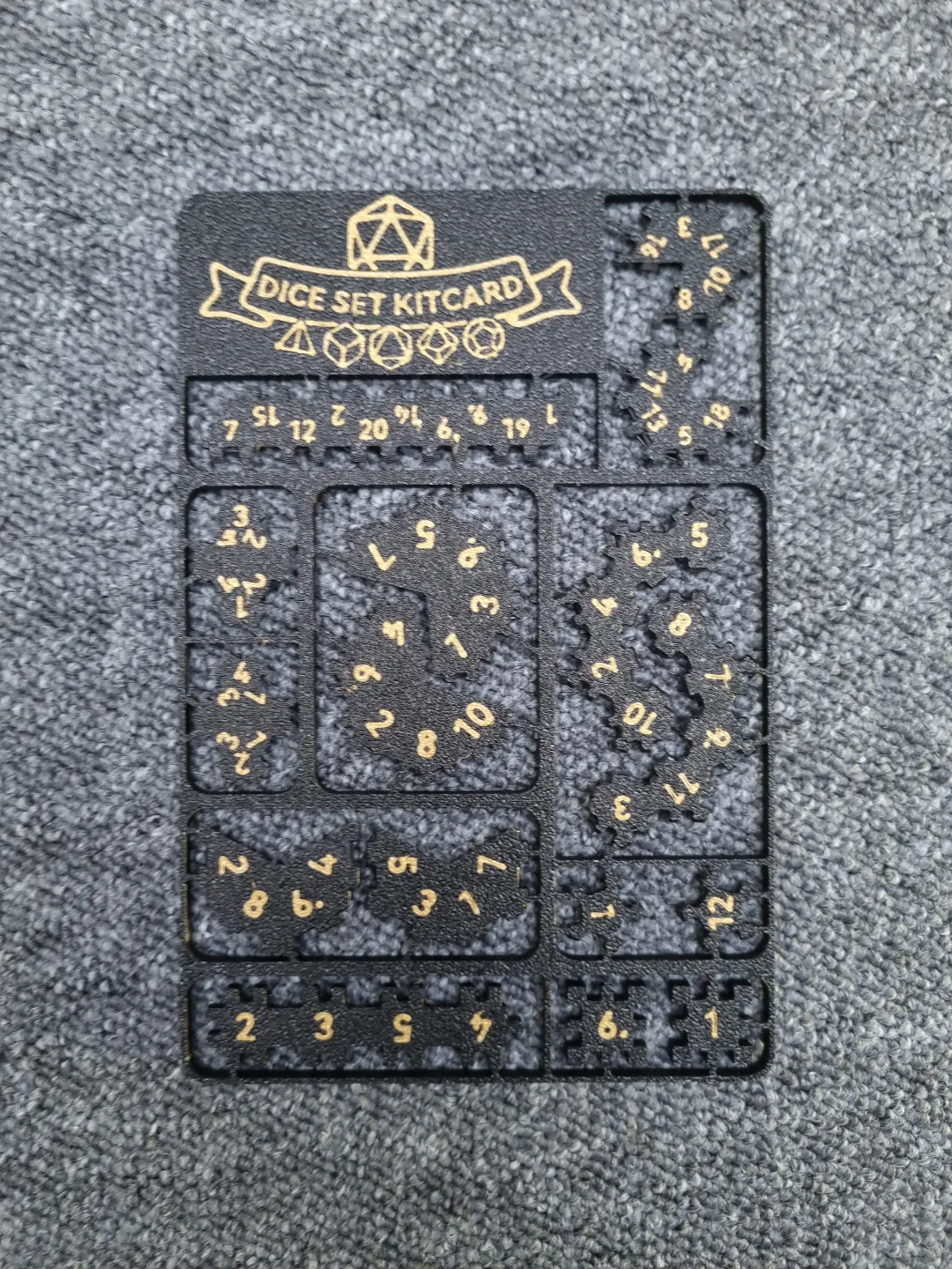 Full Dice Set Kitcard V1, photo 3 of 4 - Full Dice Set Kitcard V1 Toys & Games