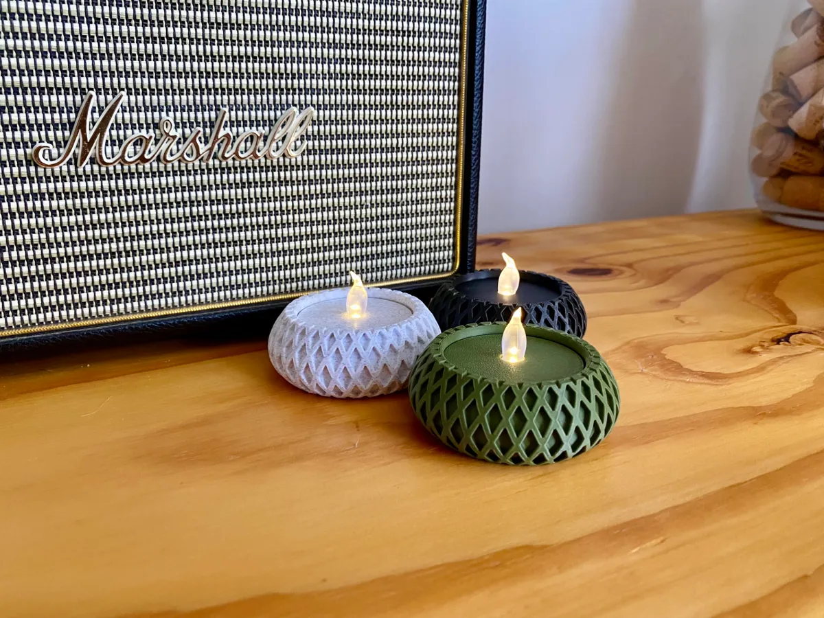 Stylish Tea Light Holder v3 - LED Tea lamp candle, photo 2 of 4 - Stylish Tea Light Holder v3 - LED Tea lamp candle Household