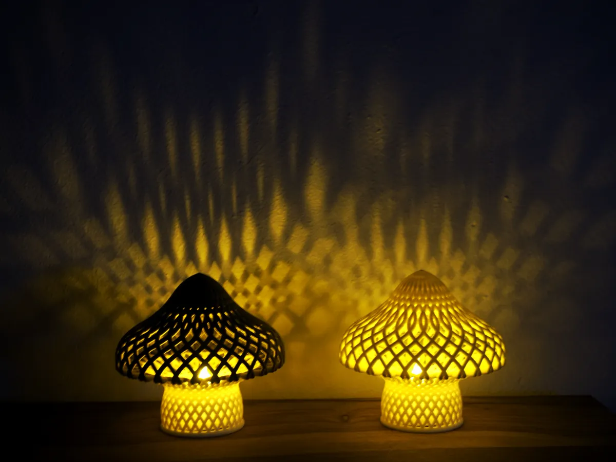 Meshed Mushroom Tealight, photo 2 of 4 - Meshed Mushroom Tealight Home Decor Items