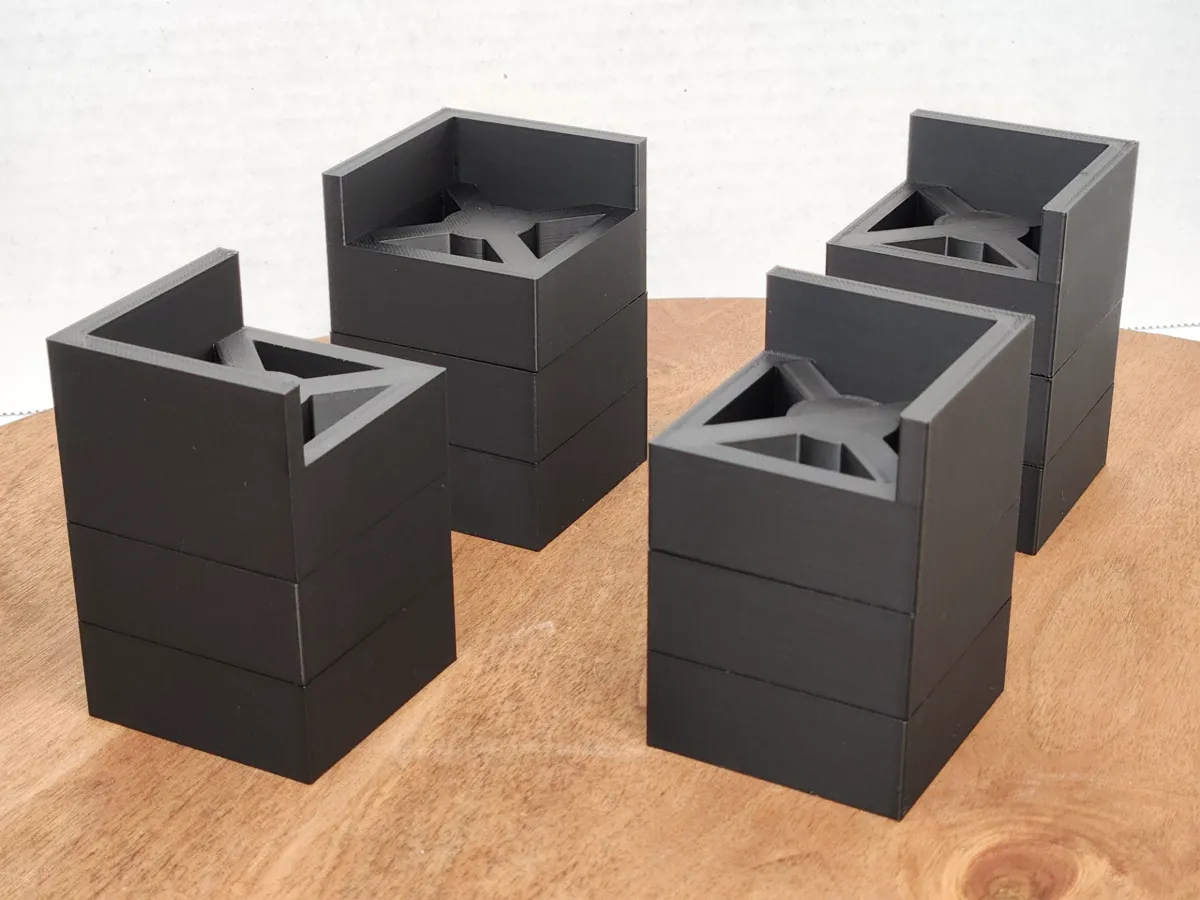 Modular Monitor Risers, Adjustable Height