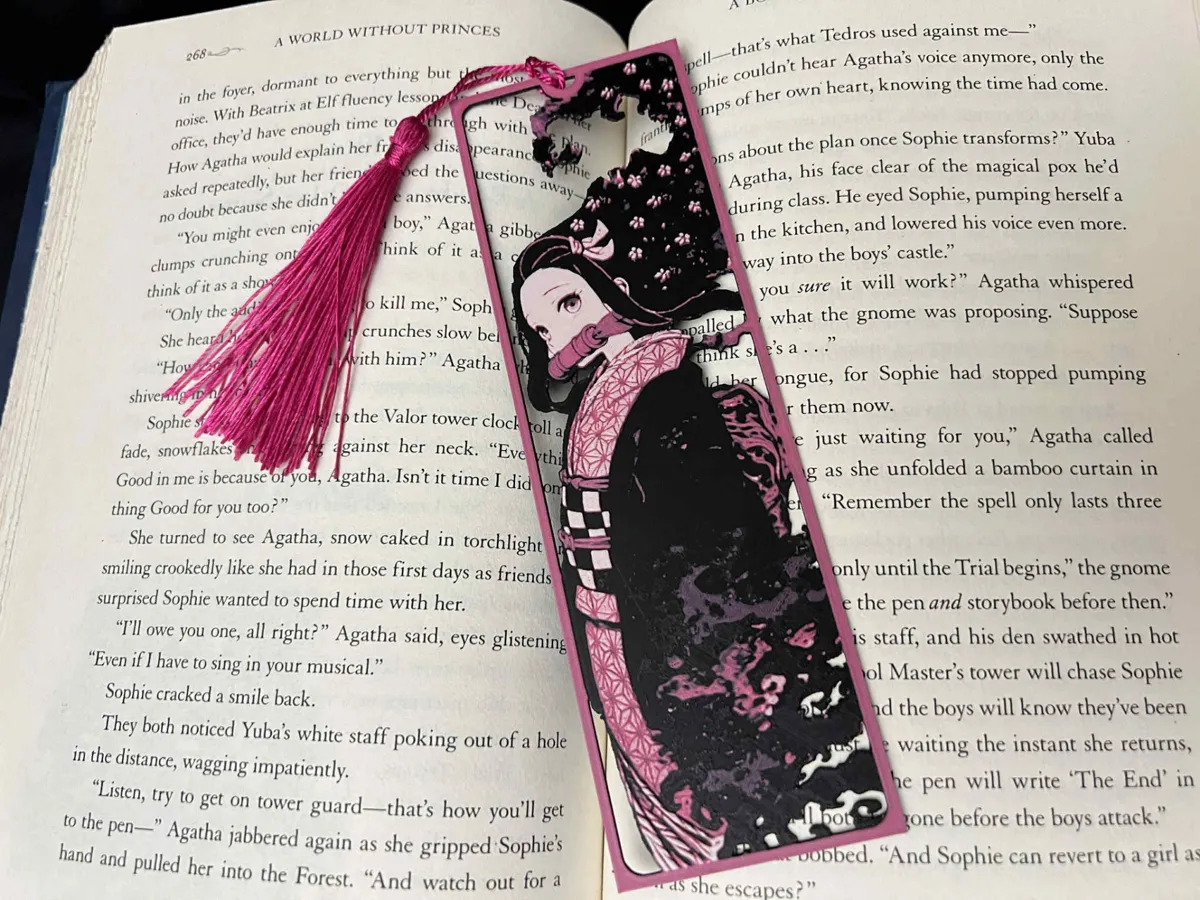 Nezuko Framed Cutout, Demon Slayer Bookmark