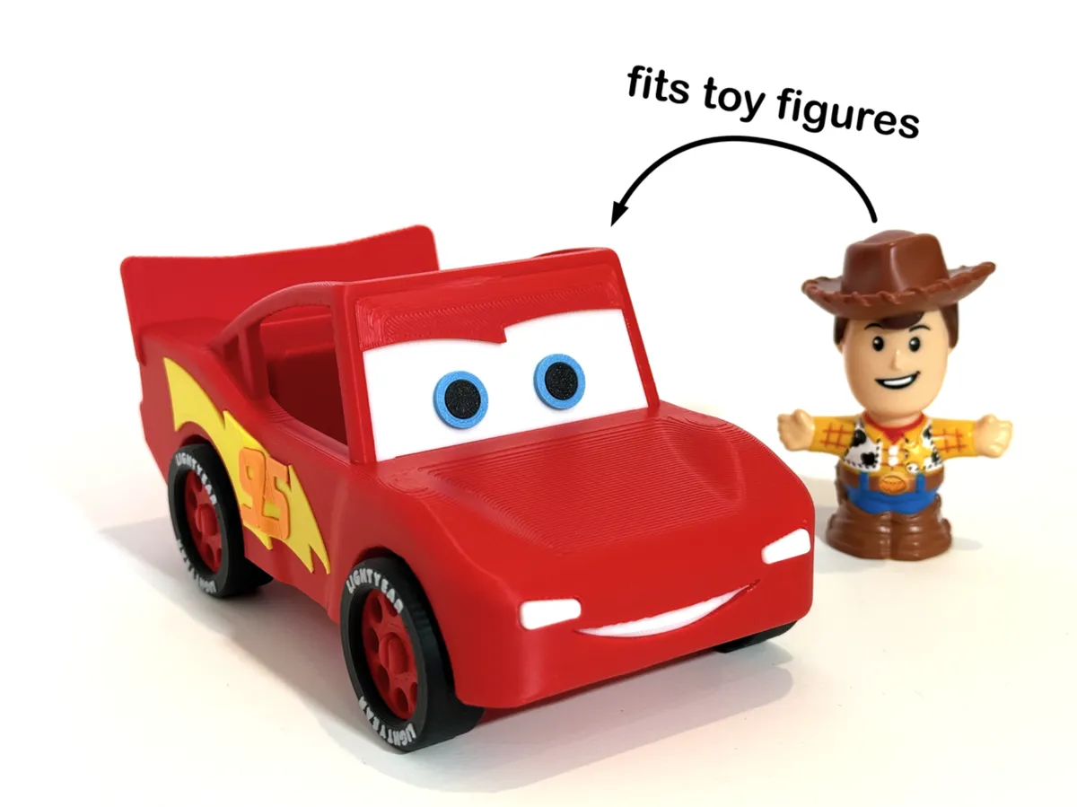Lightning McQueen (fits toy figures)