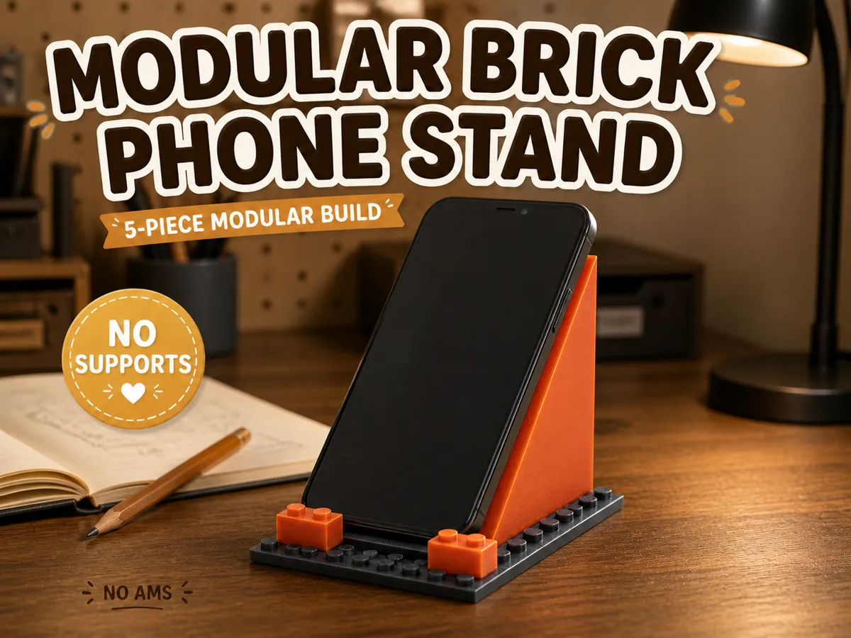 Modular Brick Phone Stand - Desk Mobile Stands, in stock in India