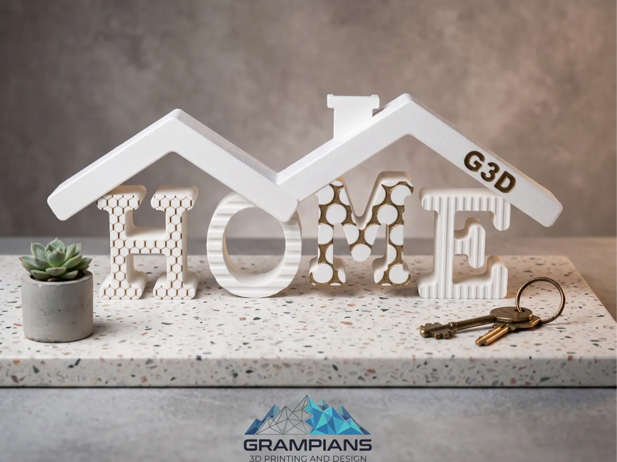 'HOME' Tabletop Sign & Shelf Decor - Quote & Word Signs, in stock
