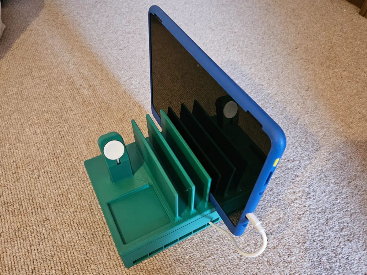 Tablet, Apple Watch and Headphones Charging Stand - Dual & Combo Headphone Stands, in stock