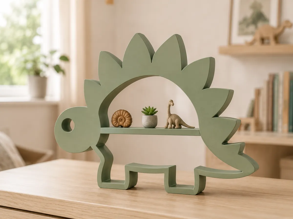 Stegosaurus Display Shelf, Wall & Tabletop Decor - Display & Figure Shelves, in stock