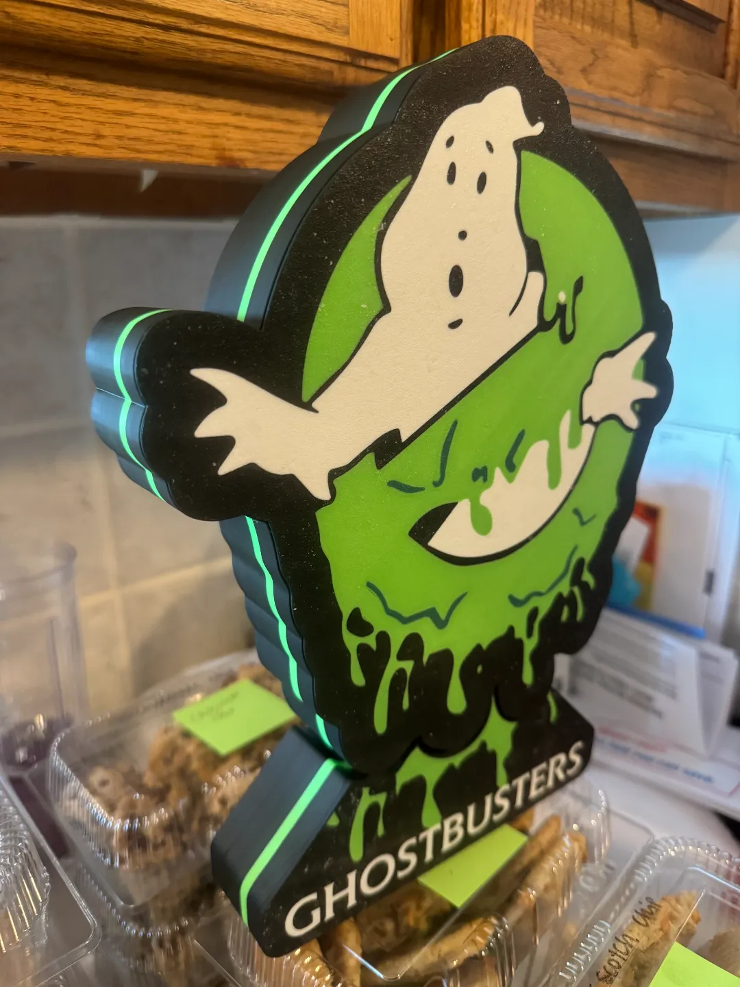 Ghostbusters Slime Lightbox, photo 3 of 3 - Ghostbusters Slime Lightbox Lamps & Lighting