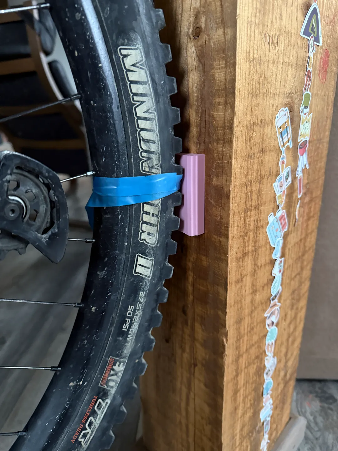 MTB Bike wall mount hook for through axle, photo 2 of 4 - MTB Bike wall mount hook for through axle Storage & Organisation