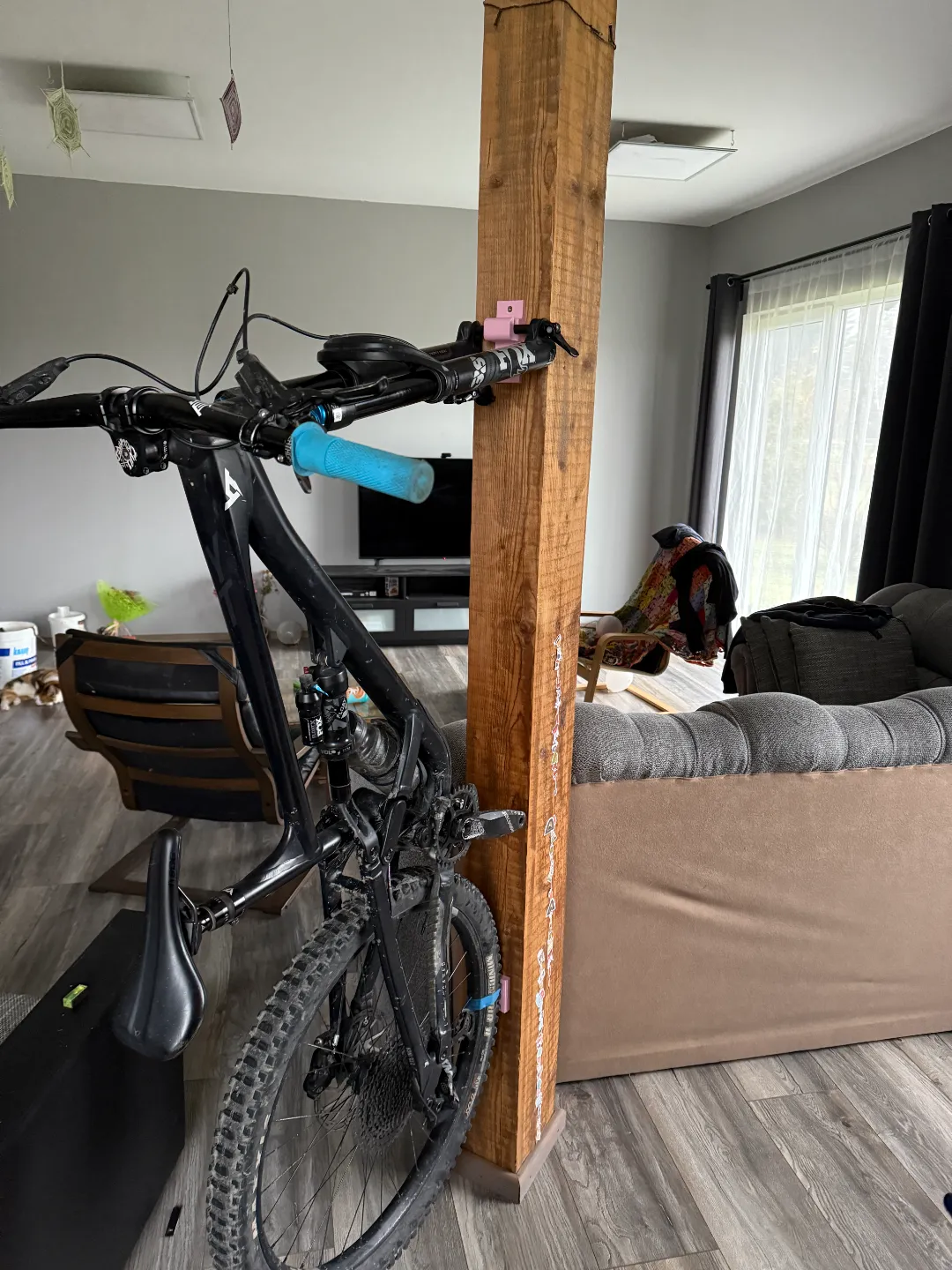 MTB Bike wall mount hook for through axle, photo 4 of 4 - MTB Bike wall mount hook for through axle Storage & Organisation