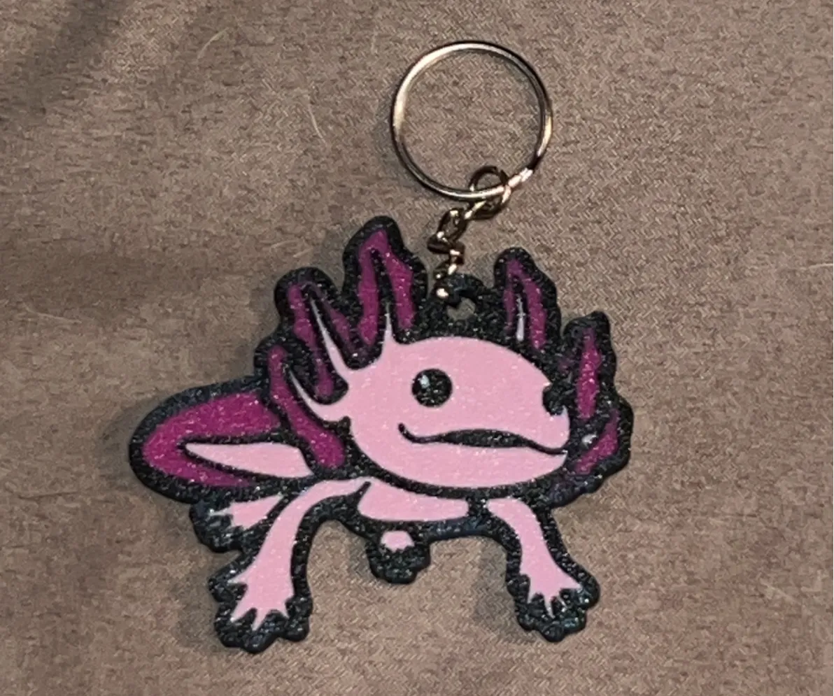 Axolotl Keychain - Flexi & Articulated Keychains, in stock in India