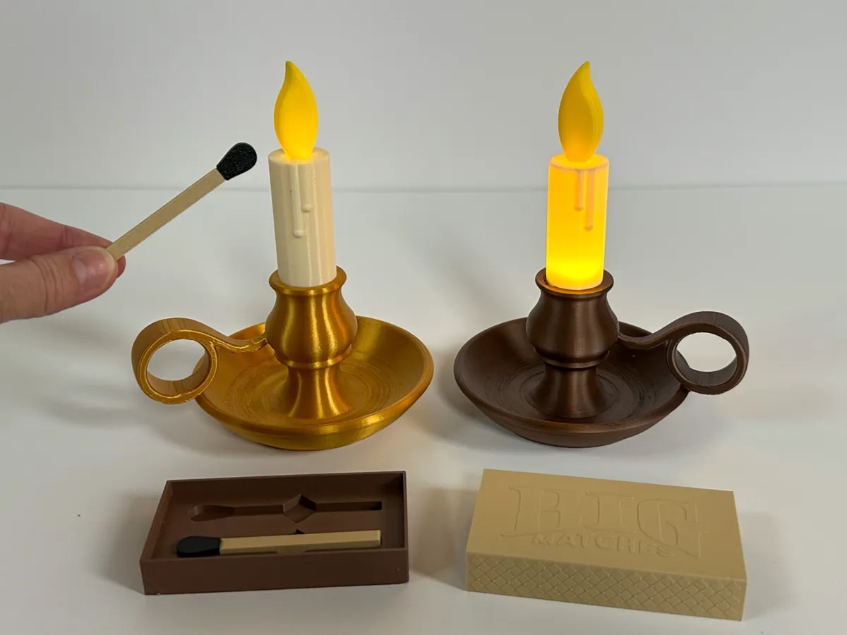 LED Candles with Magnetic Matches to "light" them