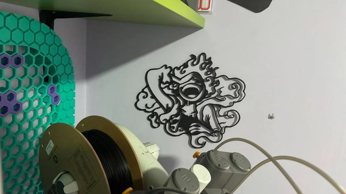 Luffy Gear 5 Wall Art Silhouette, photo 3 of 4 - Luffy Gear 5 Wall Art Silhouette Home Decor Items