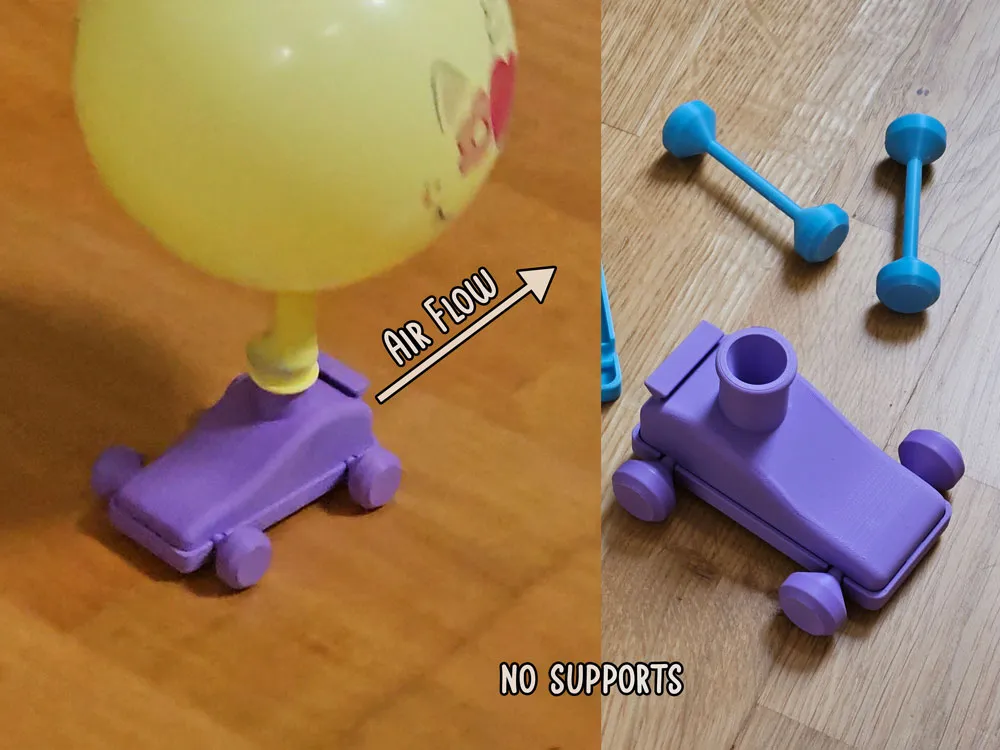 Balloon-Powered Modular Car - Feel the air power! - Party Decor & Balloons, in stock