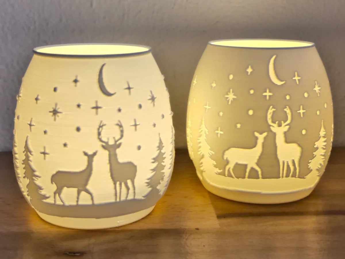 Tealight Christmas Deer lamp_2