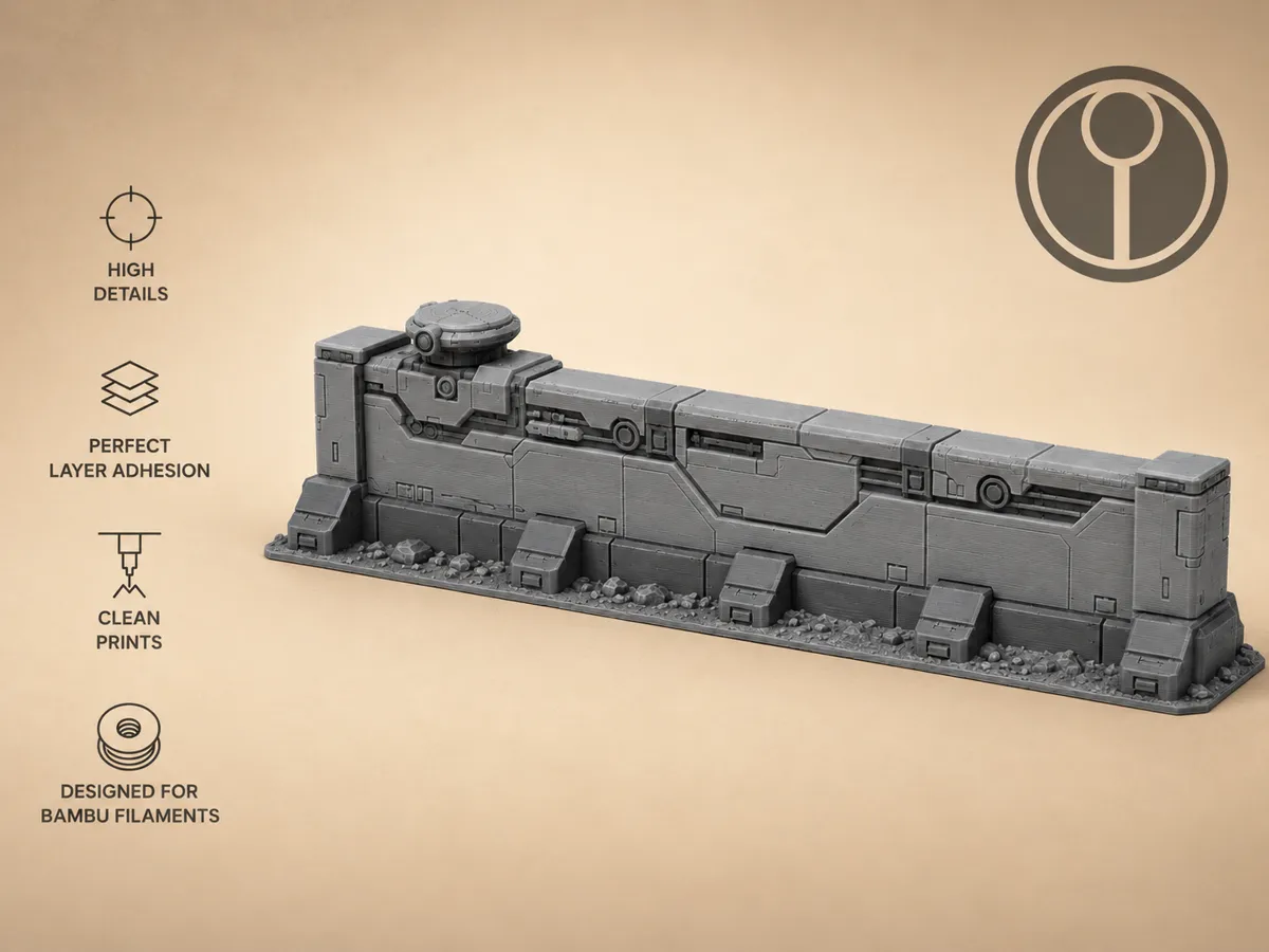 Autonomous Defense Wall, Modular Sci-Fi Terrain