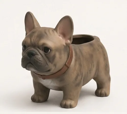 Chibi Franse buldog - PawPlanter, photo 2 of 2 - Chibi Franse buldog - PawPlanter Figurines & Collectibles