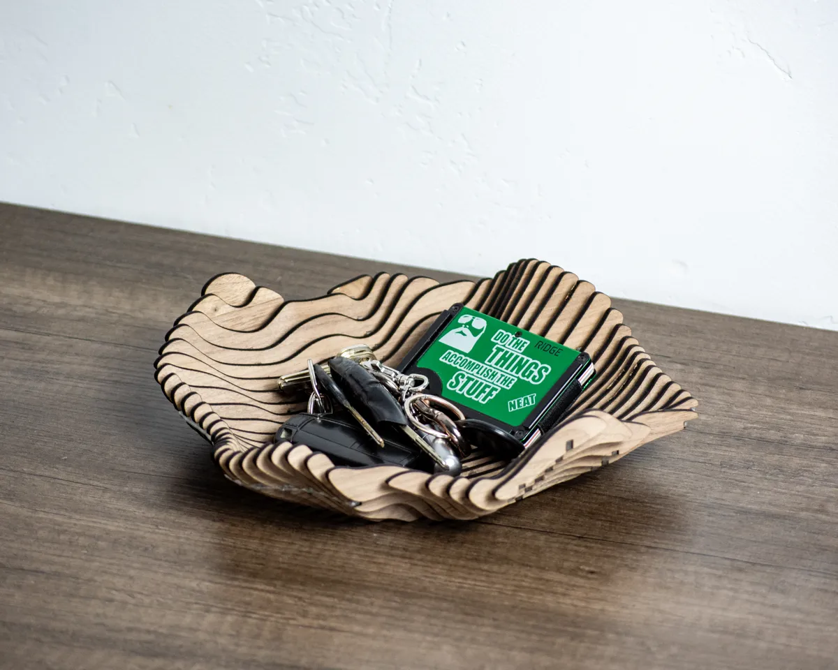Organic Wavy Catchall Tray and Desk Organizer, photo 4 of 4 - Organic Wavy Catchall Tray and Desk Organizer Desk & Office
