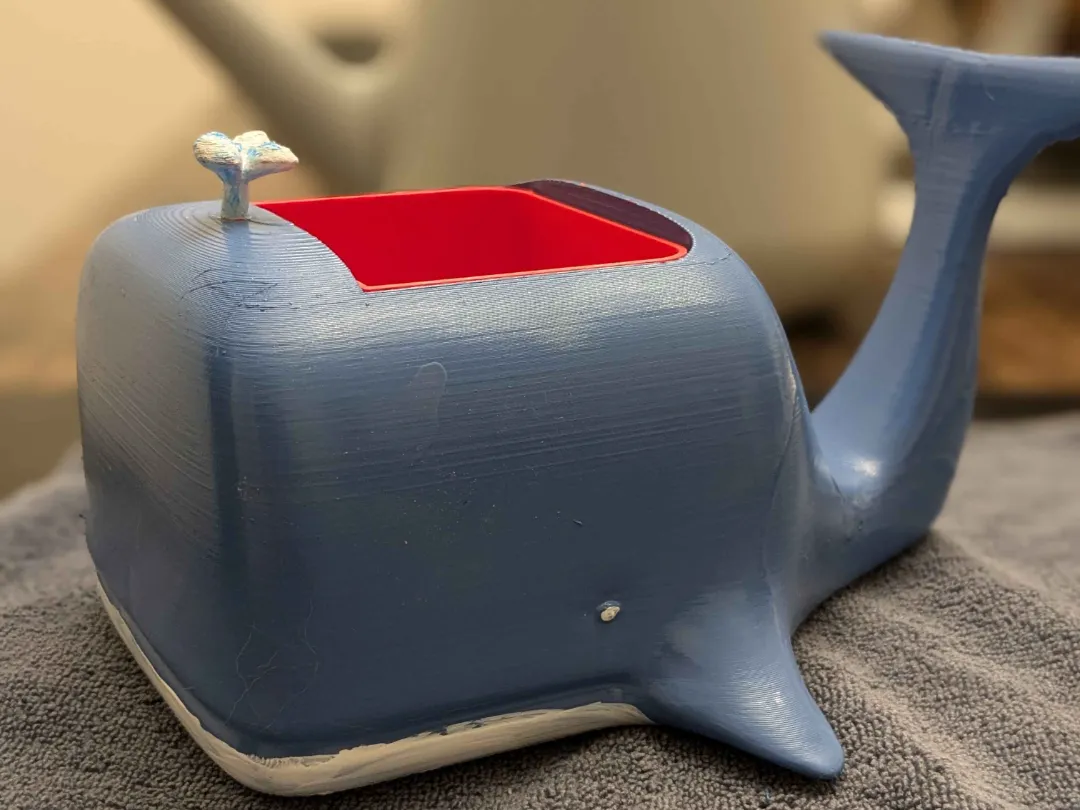 Whale Planter (self-watering with water indicator) - Garden, in stock in India