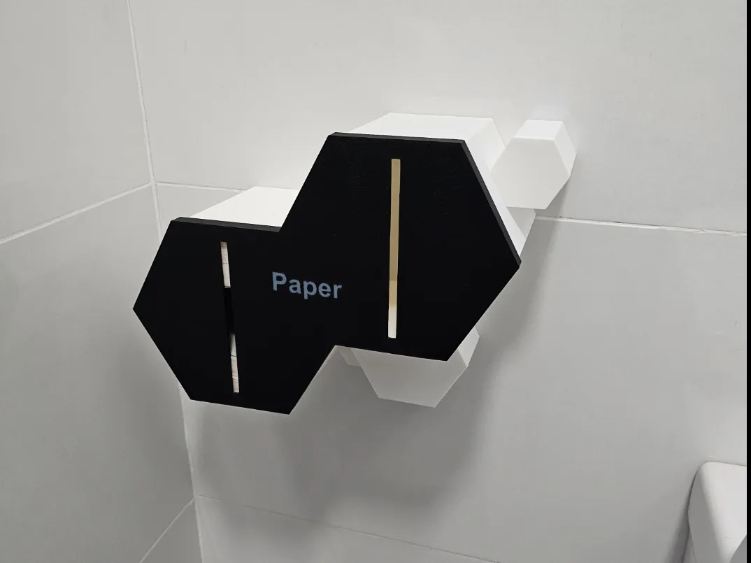 Hexagonal Toilet paper holder