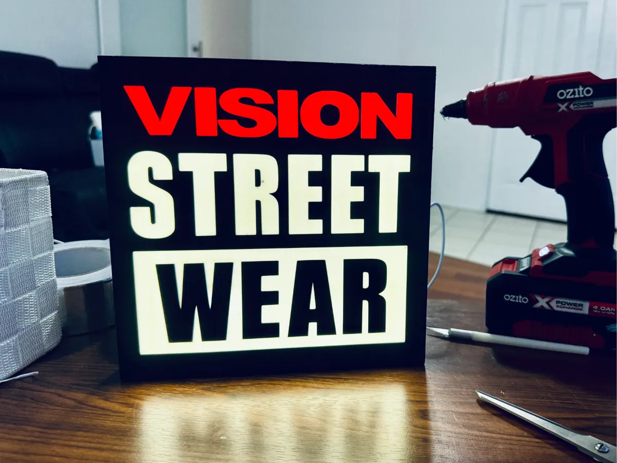 Vision Street Wear: Light Up Sign/Logo - Signs & Logos, in stock in India