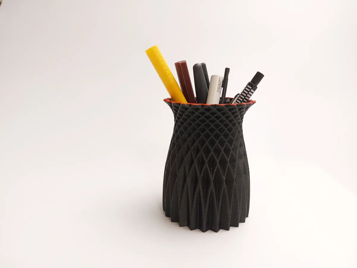 Textured pen holder / vase - Ribbed & Textured Vases, in stock in India