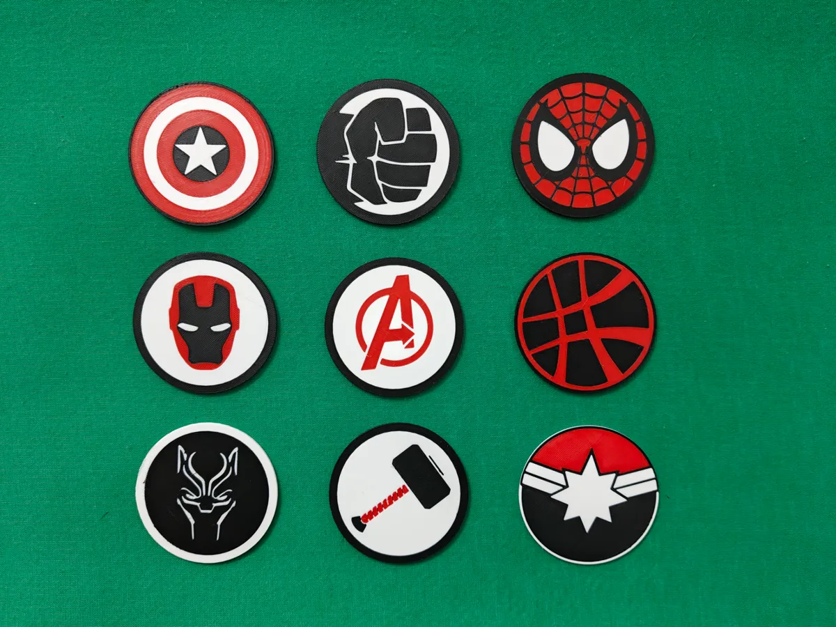 Avengers Coasters, photo 2 of 2 - Avengers Coasters Tools