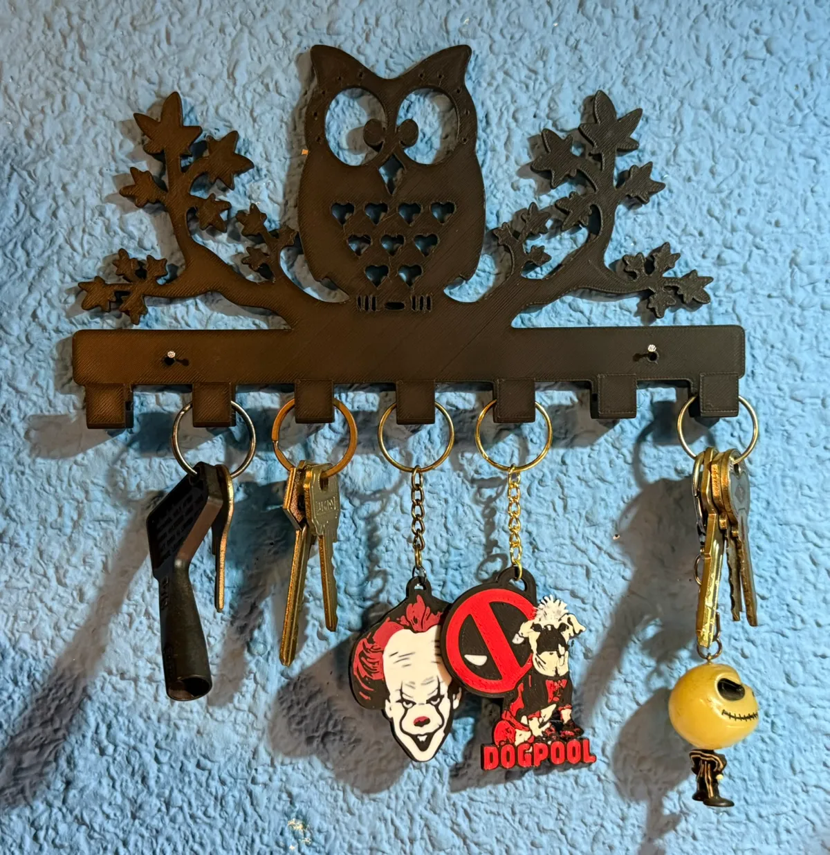 owl key holder, photo 2 of 2 - owl key holder Storage & Organisation