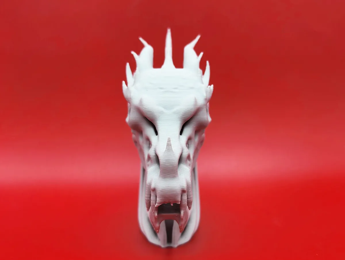 Skeletal Dragon Head Sculpture, photo 4 of 4 - Skeletal Dragon Head Sculpture Art